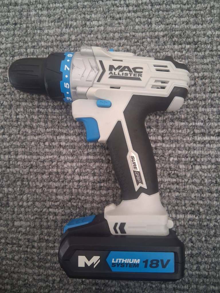 Mac Allister Solo 18V Li-ion Brushed Cordless Combi drill only £28 or best offer