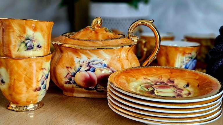 Antique beautiful vintage fine bone china dinner/tea set