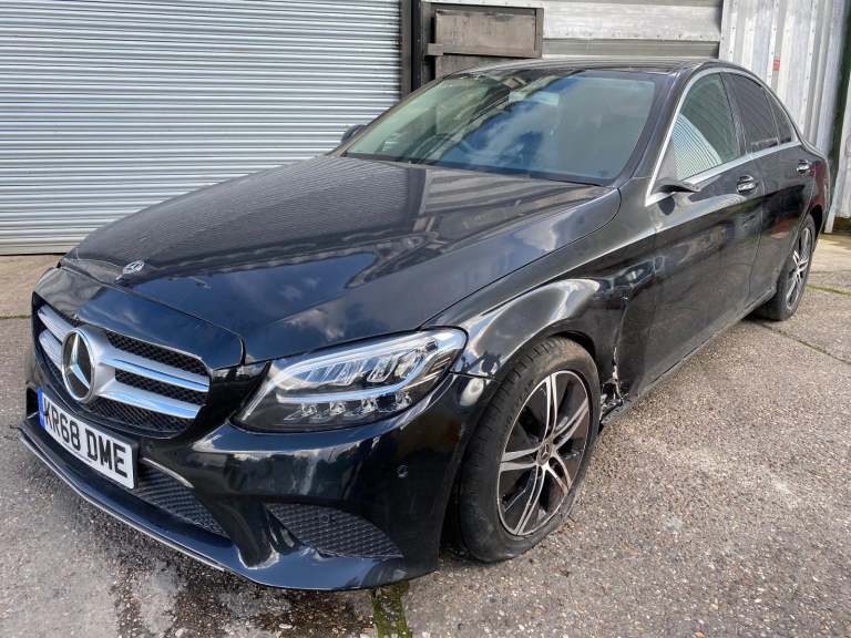 2019 68 REG MERCEDES C CLASS C200 EQ HYBRID 1.5 AUTO DAMAGED REPAIRABLE SALVAGE