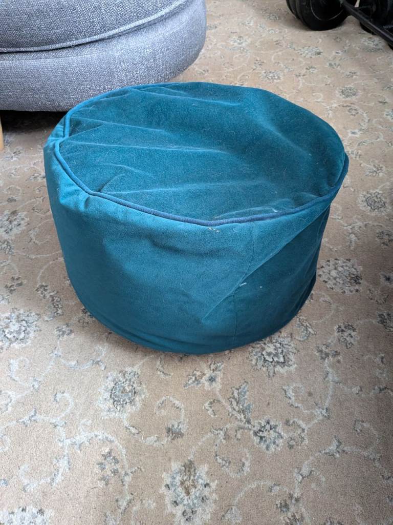 Teal Pouffe