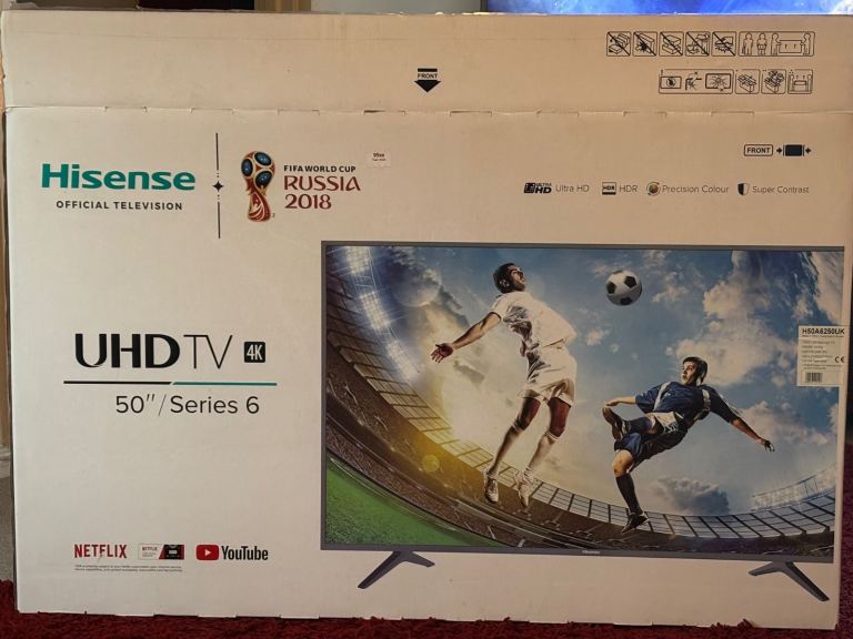 HISENSE 50 H50A6250UK 4K TV Fully working