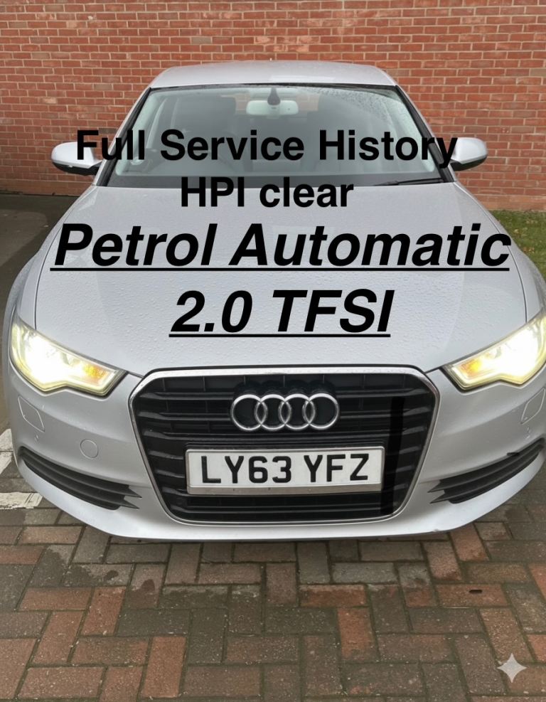 Audi, A6, Saloon, 2013, Petrol Automatic 2.0 TFSI EURO 5 ULEZ / CAZ CLEAR