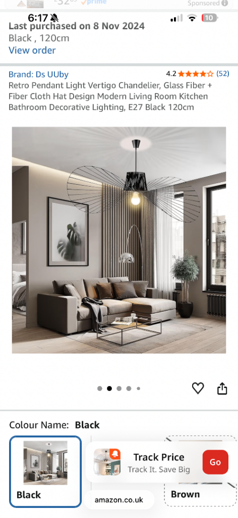 Retro Pendant Light Vertigo lampshade
