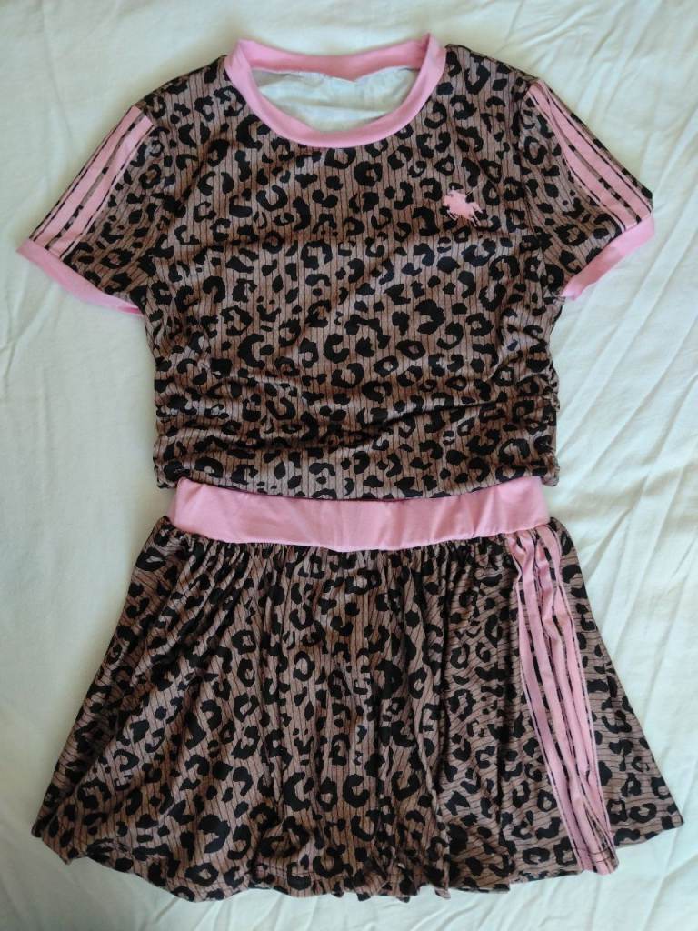 SHEIN Leopard Print Skirt and Top Set - Age 13Y, New