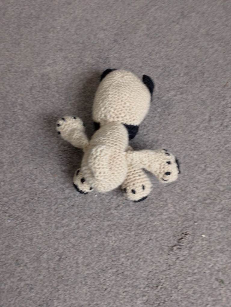 Pug - stuffed crochetted toy