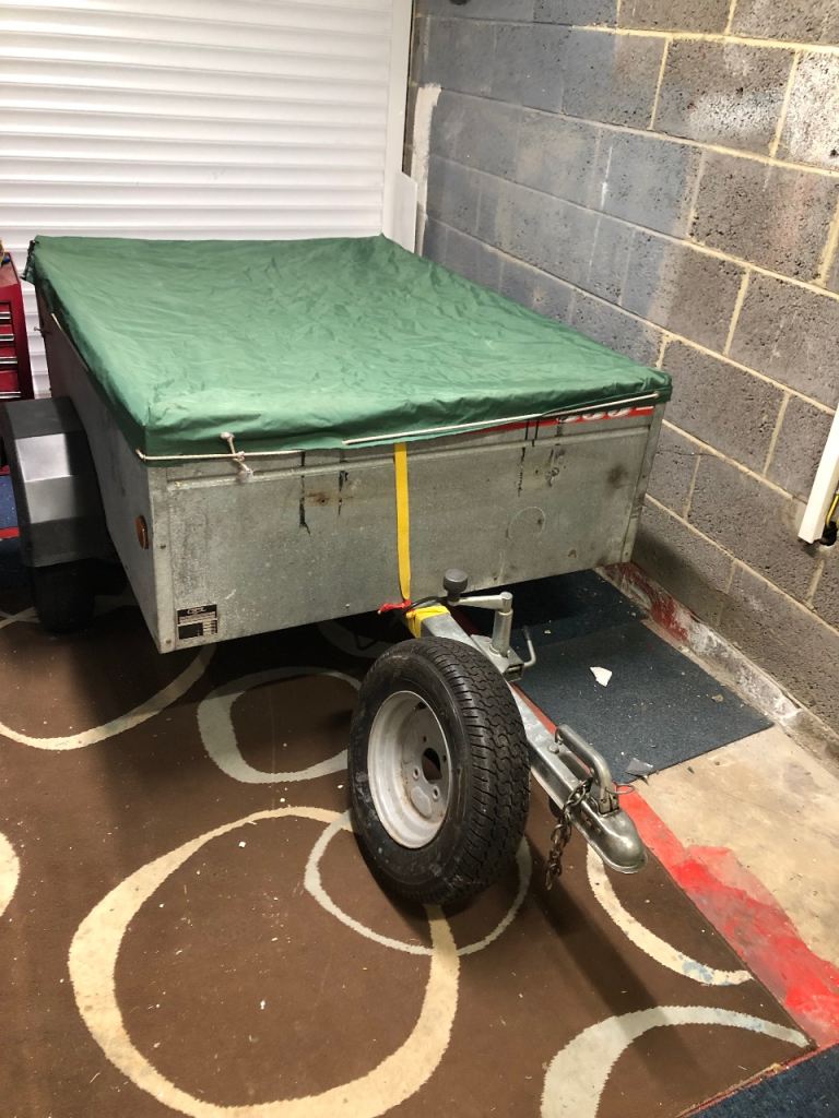 Caddy 535 trailer with spare wheel and jockey wheel