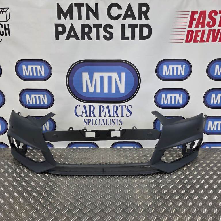 Front Bumper Skin for Audi A4 / S4 B9 2016-2019 Prefacelift S-Line