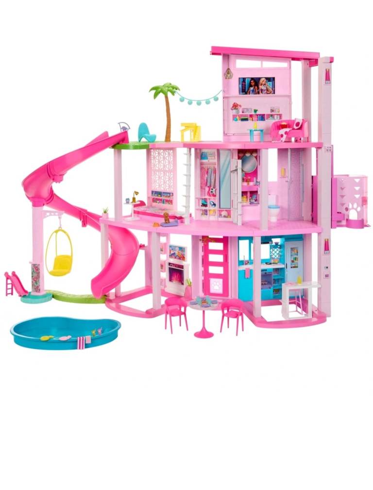 Barbie Dreamhouse – Pool Party House with Slide (3 Levels)