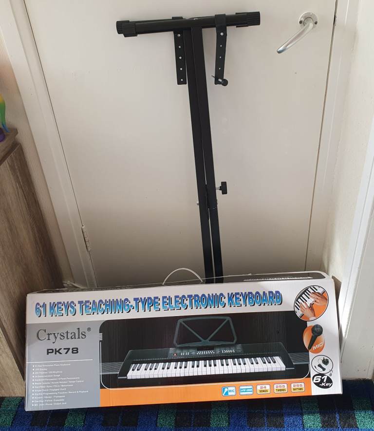 Crystals Electronic Keyboard and Stand