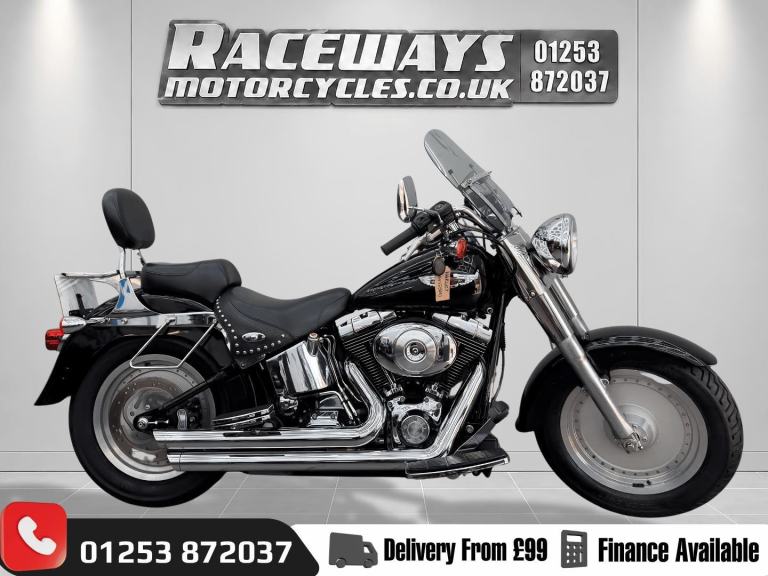 HARLEY-DAVIDSON SOFTAIL FLFB FAT BOY BLACK, 18574 MILES, 1450CC, VANCE and HIN
