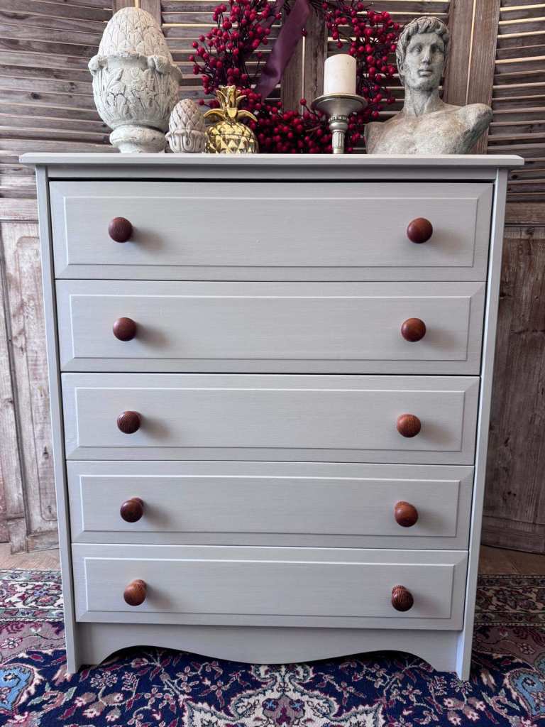 Shabby chic pine chest of drawers- local delivery