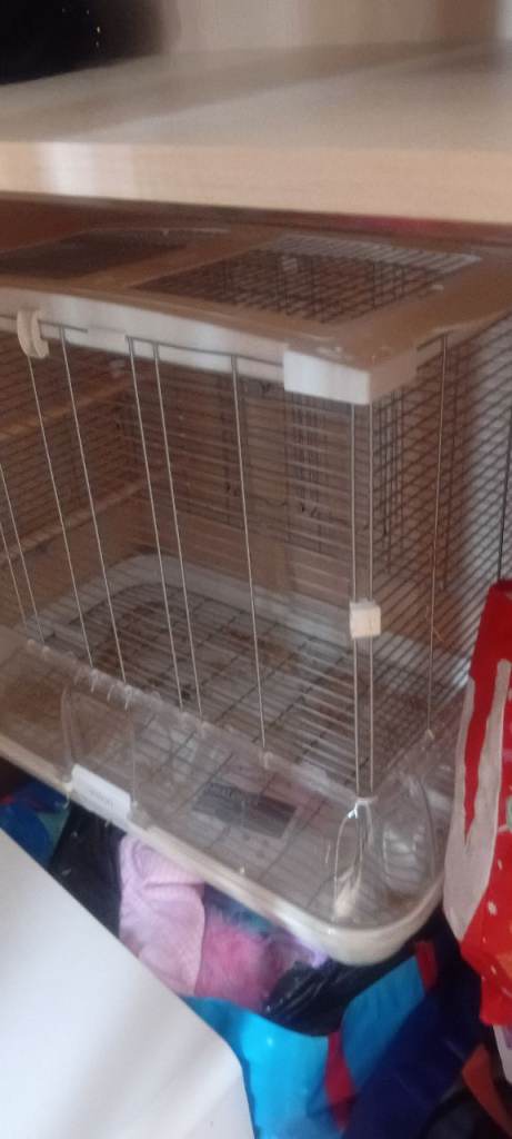 White vision bird cage 