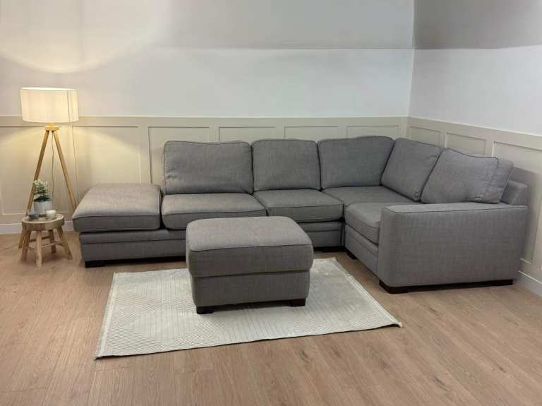 Sofa Works Extra Large Grey Corner Sofa RRP: £2,545