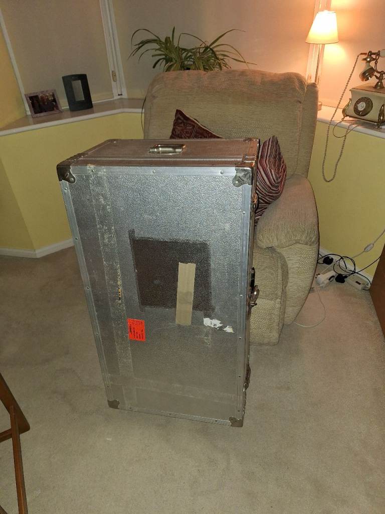 Big Silver Metal Storage Trunk – Good Nick