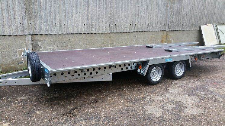 WOODFORD Flat Bed Twin Axle Trailer 16' x 7' 3 - FBT 130