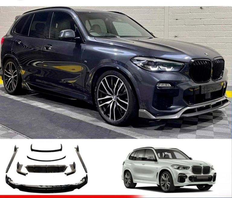 BMW X5 G05 Carbon Fibre Effect M Performance Styling Kit - front splitter, side skirts, defuser etc