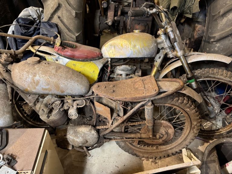 Old British 4 Strokes. BSA 350 Triumph Cub etc