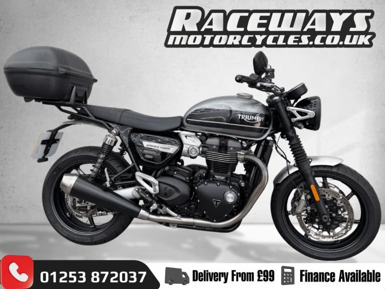 TRIUMPH SPEED TWIN 2019 19 REG 8,167 MILES SILVER USED MOTORCYCLE 1200CC