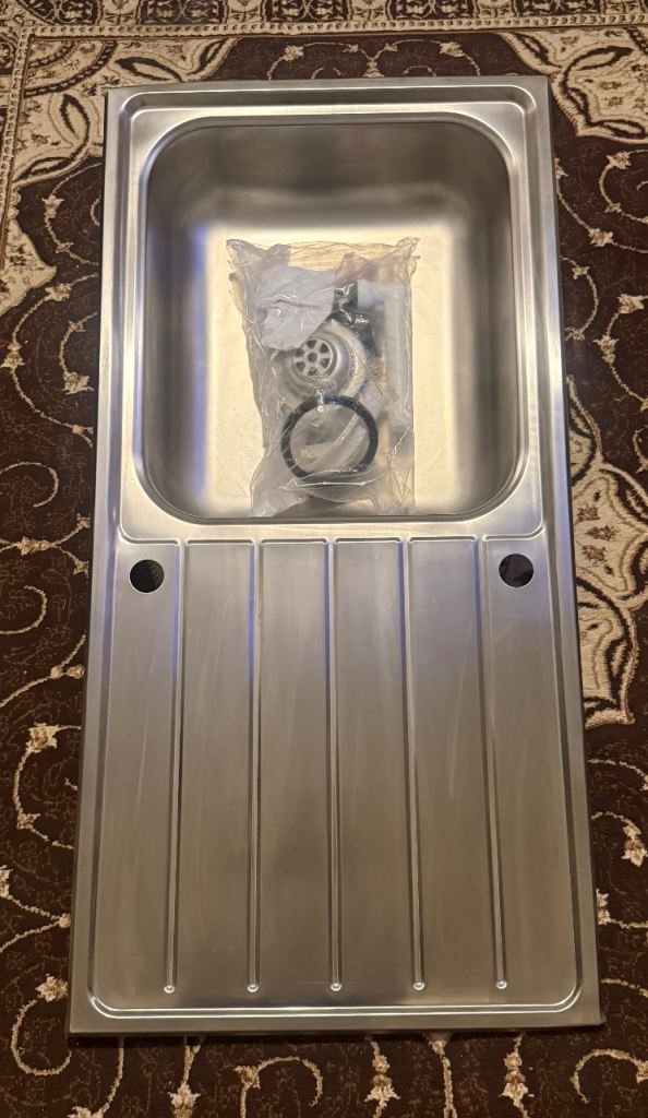 NEW MAINE Kitchen Sink Stainless steel reversible Drainer single Bowl SD100L