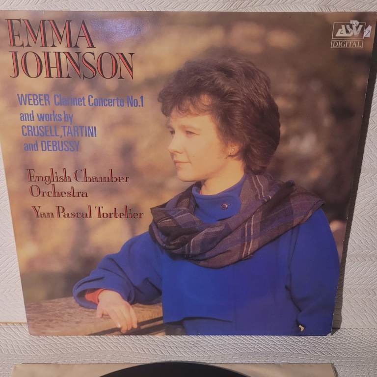 Emma Johnson Weber Clarinet Concerto  vinyl LP   ASV digital DCA 585 Near Mint  r1/3