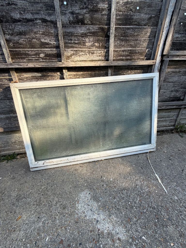 White upvc window 