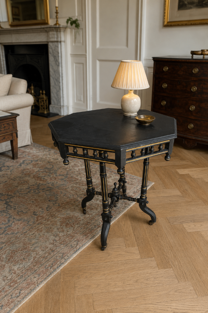 Antique Ebonised Aesthetic Movement Table