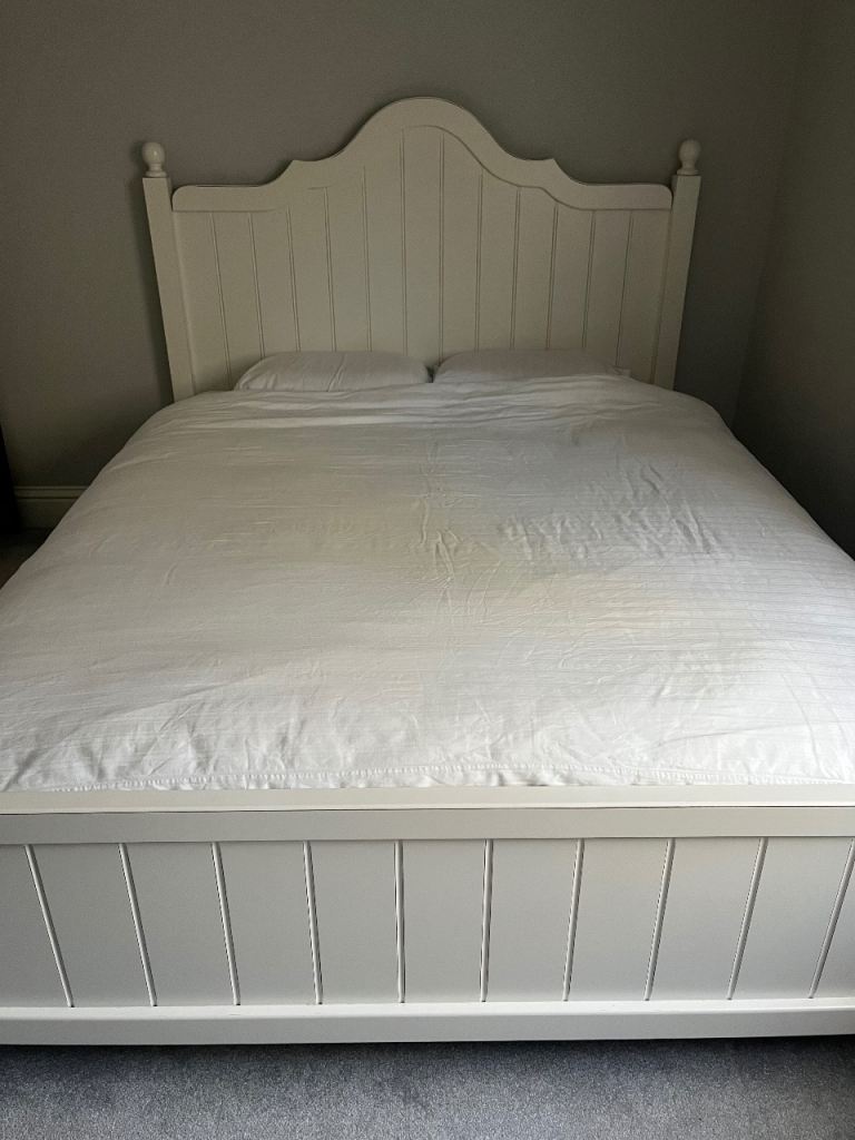 Handmade Double Bed Frame with Headboard – Good Condition