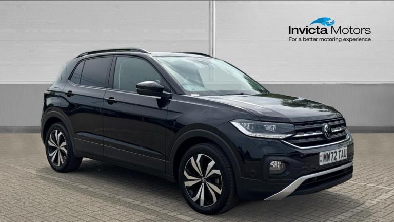 2022 Volkswagen T-Cross 1.0 TSI 110 Black Edition 5dr Manual with 1 Owner 
