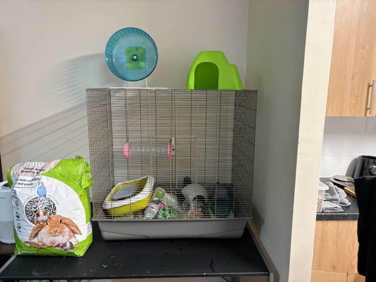 Savic Freddy 2 Max Rodent Rat Hamster Cage And Accessories. Perfect Starter Kit.