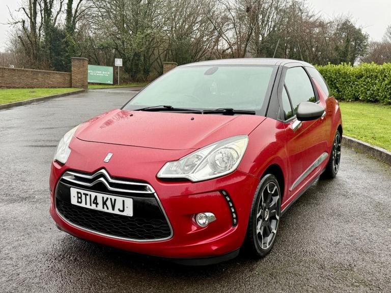 2014 CITROEN DS3 1.6 e-HDI AIRDREAM DSTYLE PLUS 3DR RED & GREY CHEAP TAX DIESEL