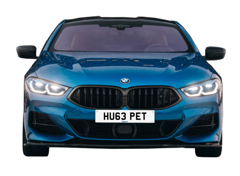 HU63 PET private registration cherished number plate