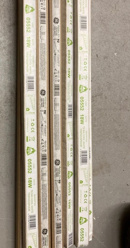 2ft 18W 840 white light Fluorescent tubes  - New in Box