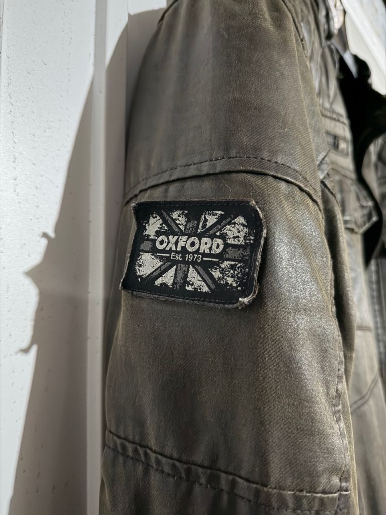 Oxford Hardy Wax Textile Jacket - Olive - XL