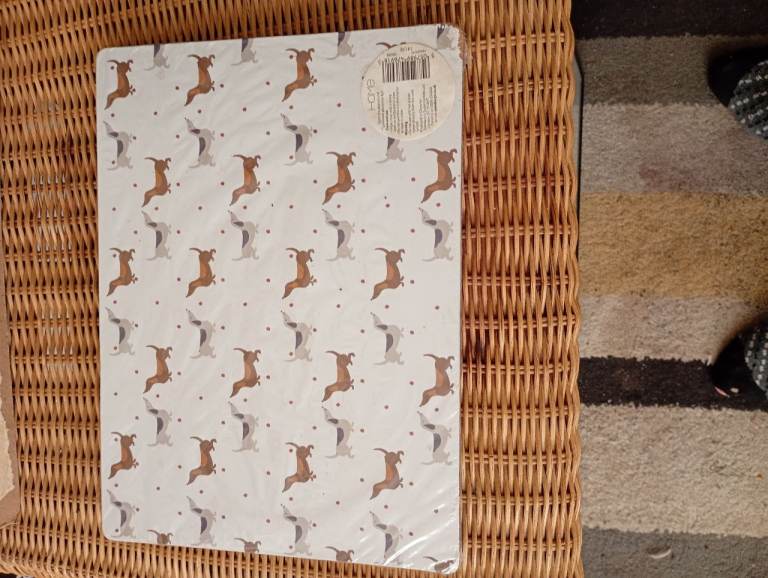 New Dachshund Dog Print Table Matts x4