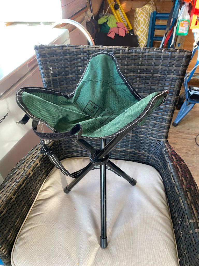 Folding chair brand new with shoulder strap 