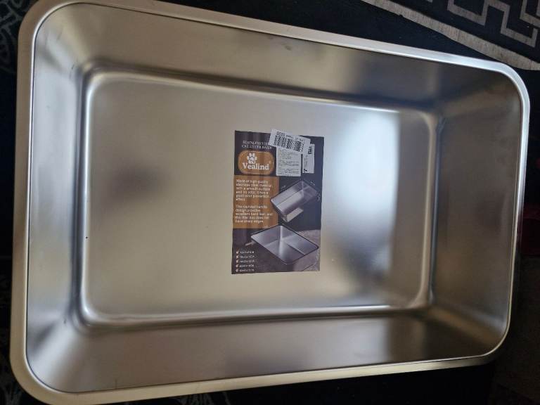 Stainless steel cat litter box