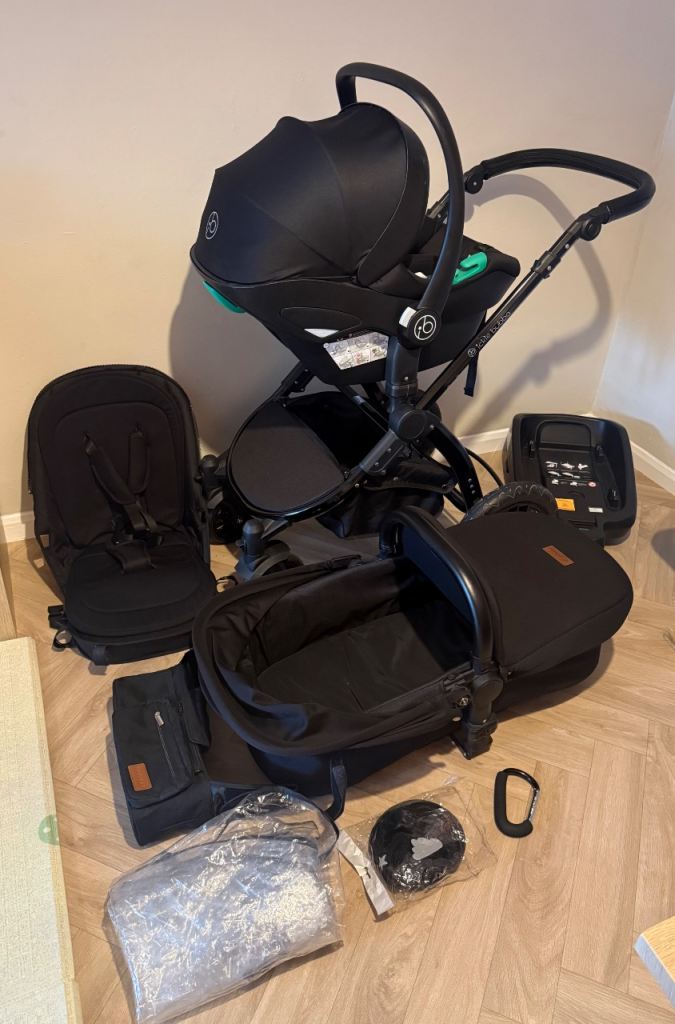 Ickle bubba stomp luxe travel system with car seat & ISOFIX base