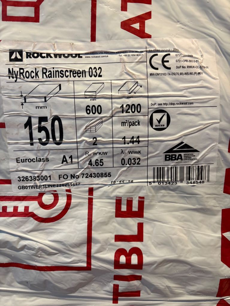 150mm Rockwool Insulation