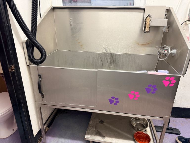 Professional Stainless Steel Dog Grooming Bath Tub
