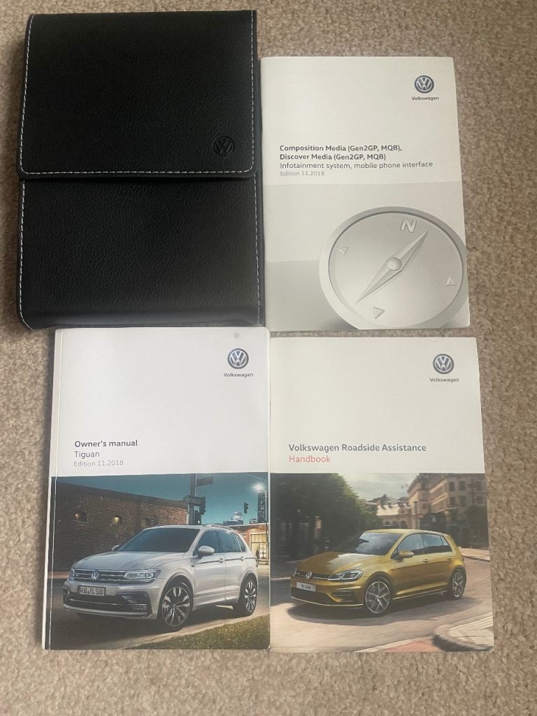 VW Tiguan 2018 onwards  Owner's Manual & Handbooks Pack 2018