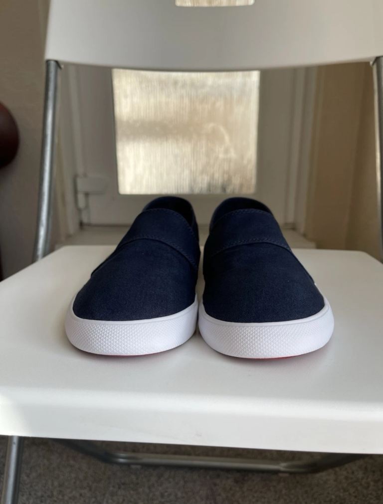 Lacoste Marice Leisure Smart Canvas Mens Summer Sneakers in Dark Blue Size 7 UK