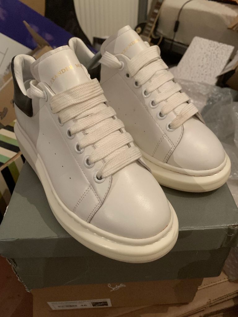 Alexander McQueen Leather Trainers White - Men’s Size 8.5