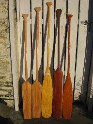 Open canoe paddles.