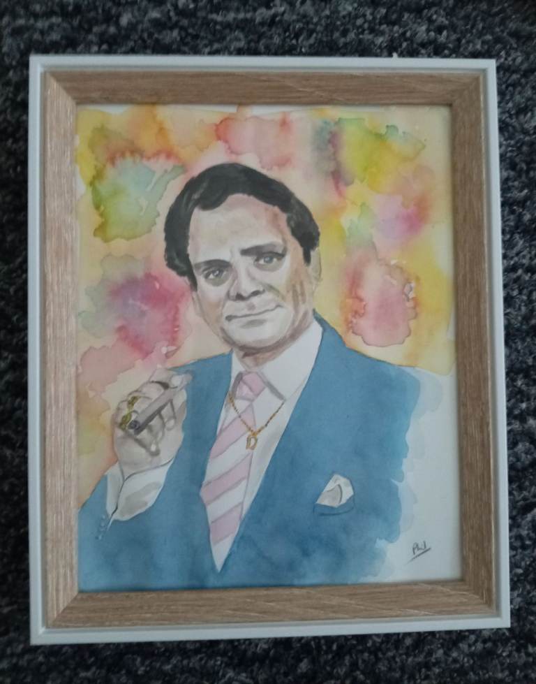 ONLY FOOLS & HORSES **ORIGINAL** One Off** watercolour painting. Framed. NOT a copy or print. 