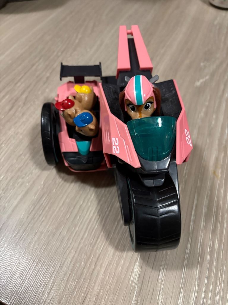 Paw patrol Liberty and jr. pups in their vehicle