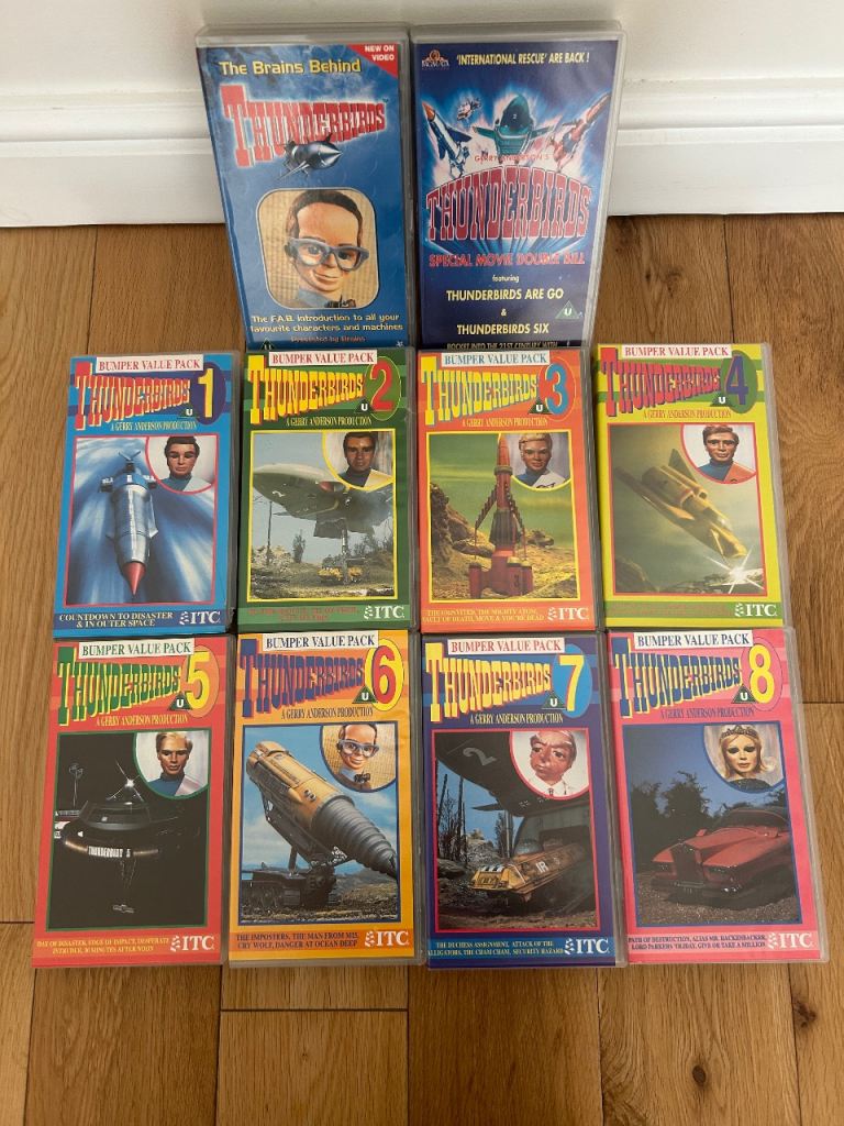 Thunderbirds VHS Video Tapes