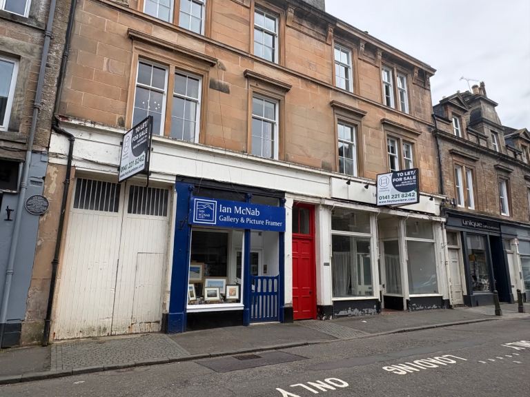 COMMERCIAL/RETAIL SPACE - HIGH STREET, DUNBLANE FOR LEASE OR FIXED PRICE SALE AT £110,000