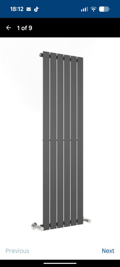 Brand New Designer Vertical Radiator – £63