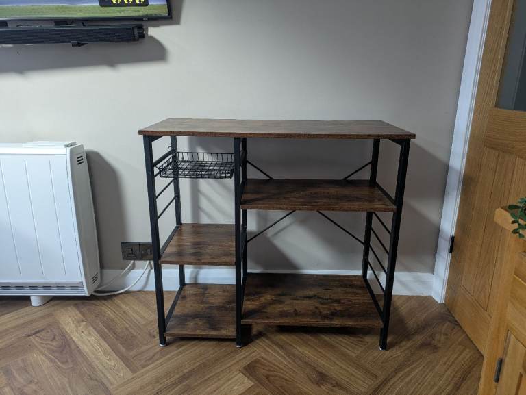 Industrial style kitchen shelf unit "bakers rack" 