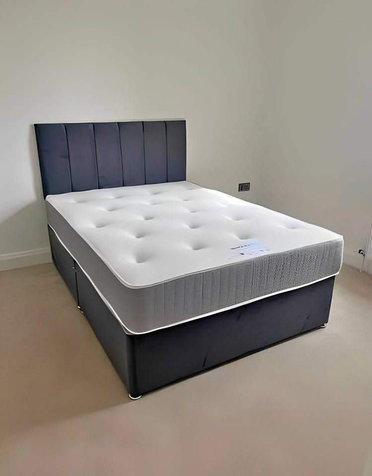 COD ~ Divan 4FT Small Double Bed Base With Mattress & opt-storage ~ 15% Discount ~~ ORDER TODAY